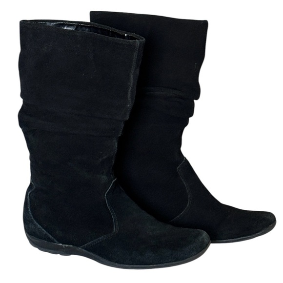 Womens Fenice Natural Soul Naturalizer Suede Leather Boots Size 8 M Mid Calf 12” - Picture 1 of 8
